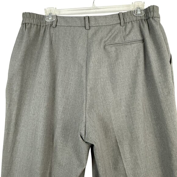 Lauren Ralph Lauren Pants Women's 14W High Rise Gray Trousers Pockets Wool - Picture 5 of 16